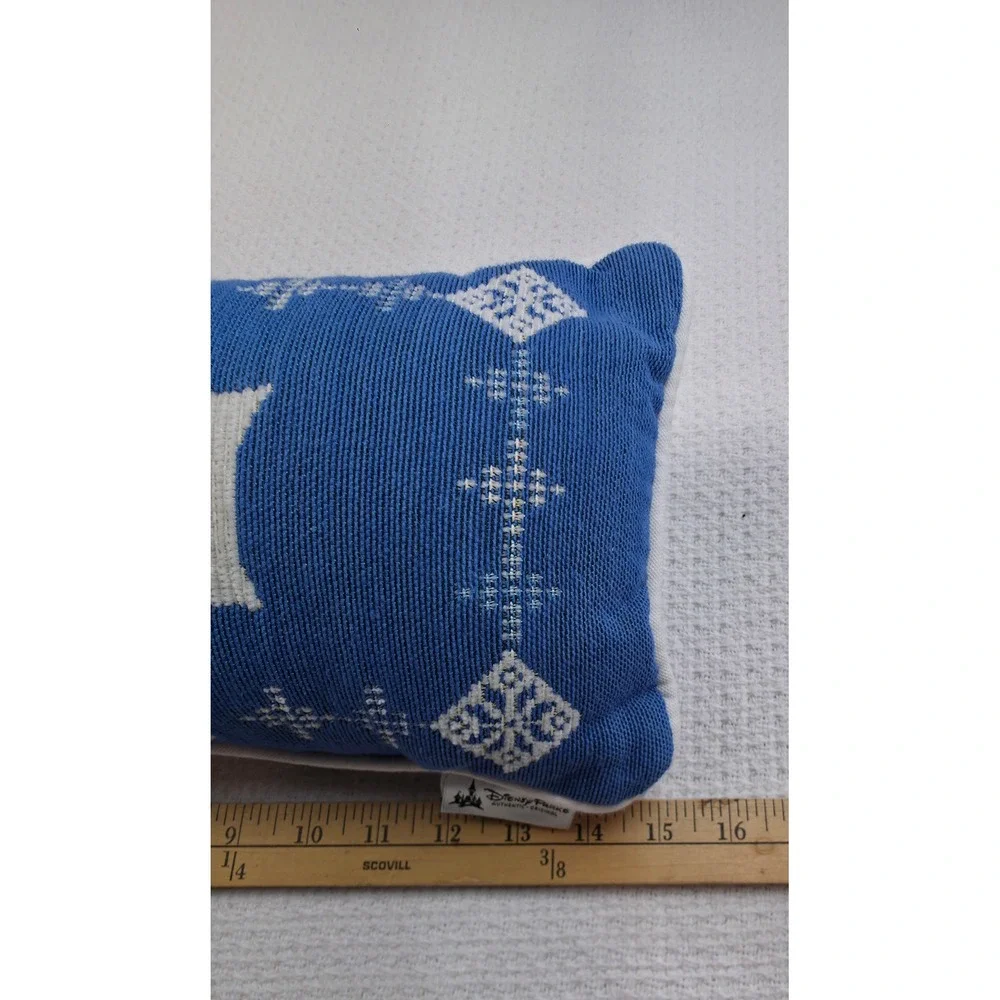 Disney Parks Frozen Olaf Throw Pillow Blue Purple Reversible Nwt